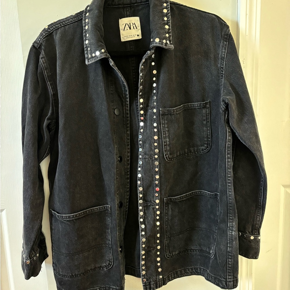 Zara Black Studded Jacket